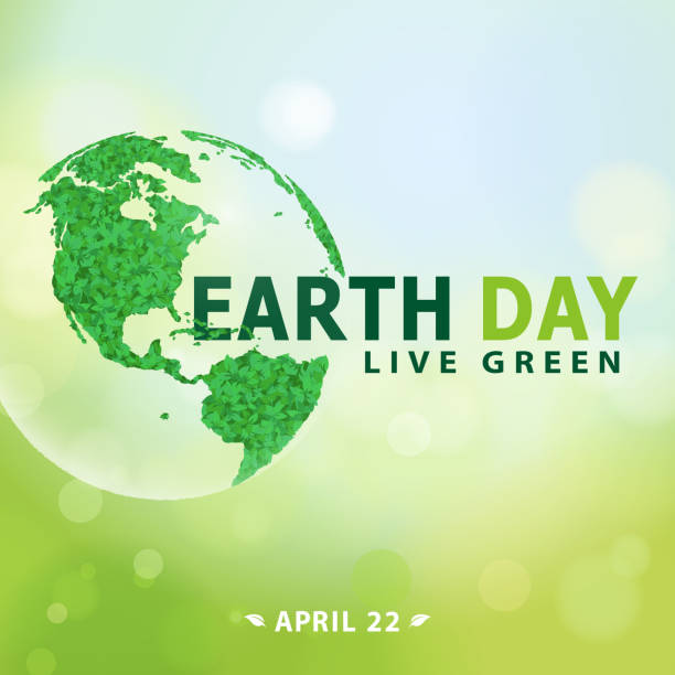 dzień ziemi na żywo zielony codziennie - pollution planet sphere nature stock illustrations