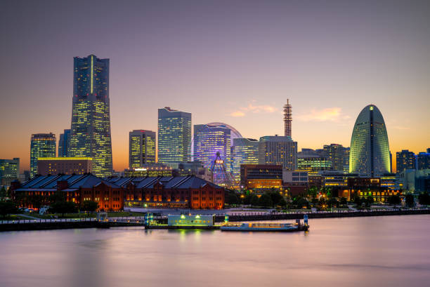 istock skyline of yokohama port 1206409314
