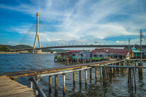 istock scenery of kampong ayer, brunei 1206410019