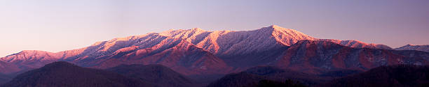 sun 설정을 smoky mountains - great smoky mountains great smoky mountains national park panoramic sunrise 뉴스 사진 이미지