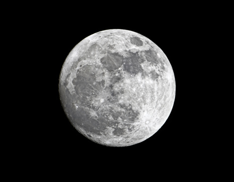 Waxing gibbous super moon close to its perigee