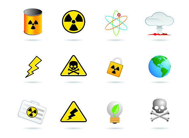 Icône de l'énergie nucléaire - Illustration vectorielle