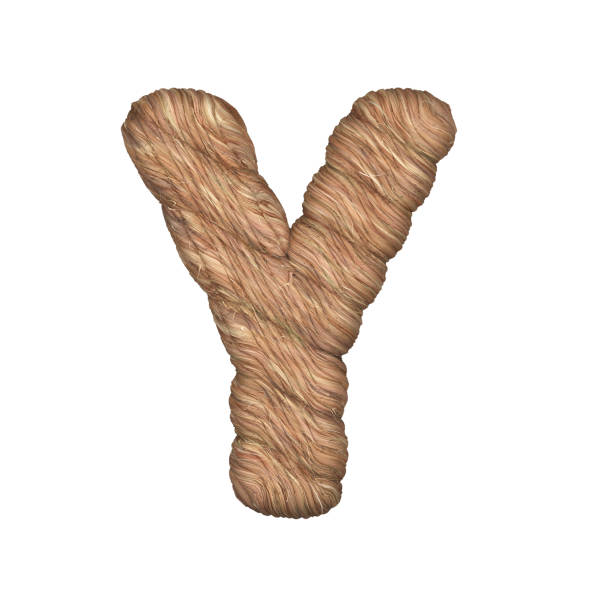 istock Letter stylized in the form of a rope - 3D render 1206429499