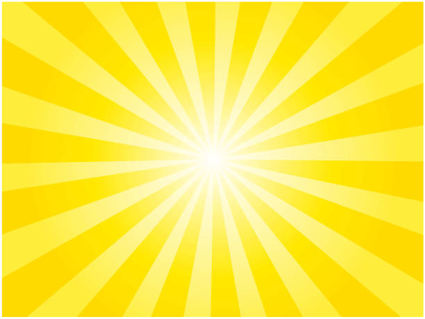 Yellow concentrated line background illustration Illustrations that can be used in various fields emitting stock illustrations