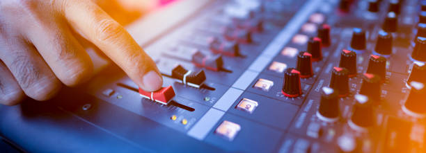 istock Musical sound maixing consoling control 1206430991