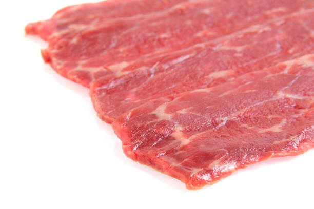 istock pieces of chopped raw beef meat on a white background 1206432274