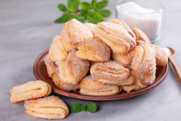 istock Cookies with cottage cheese and sugar 1206435454