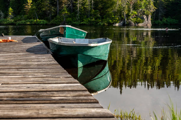 istock Fishing lake in early morning. 1206437783