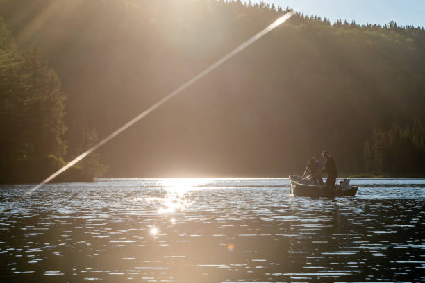 istock Fishing lake in early summer. 1206437963