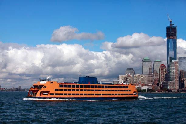 istock Regular ferry service between New York City - Manhattan and Staten Island 1206438140