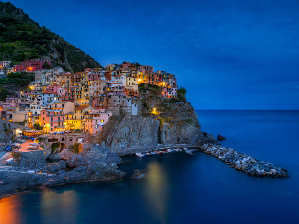 istock Manarola at night, Cinque Terre, Italy 1206439846