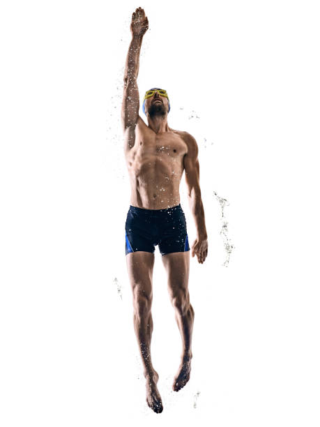 istock man sport swimmer swimming isolated white background 1206439855