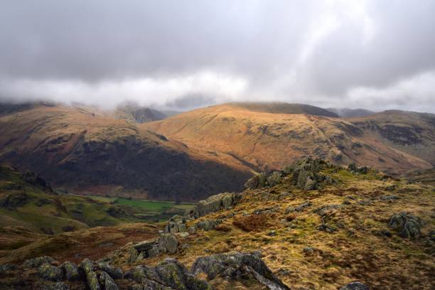 istock Winter sunlight on High Scawdel 1206440501