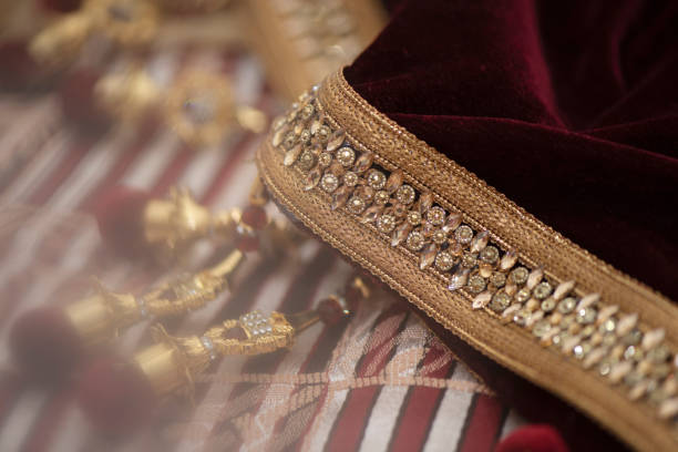 istock Traditional Hindu wedding shawl 1206442643