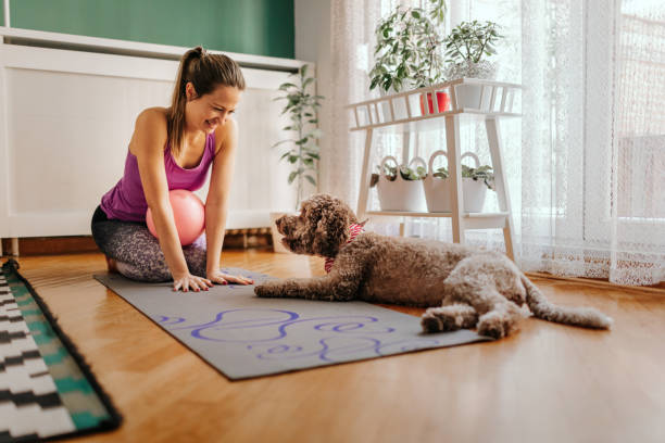 istock Pilates With Dog - Pet Love 1206447982