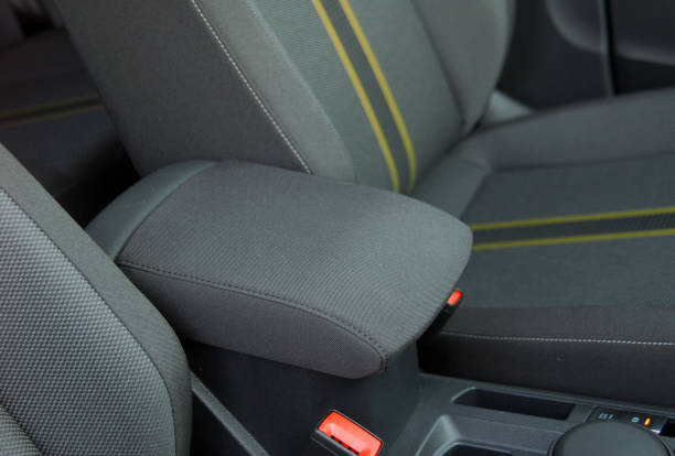 istock armrest in the luxury passenger car between the front seats 1206448951