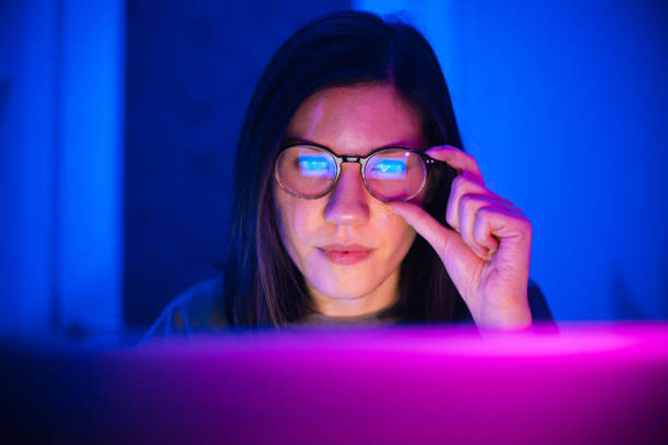 istock Beautiful Friendly Pro Gamer Girl Does Video Game Gameplay stream 1206455708