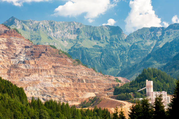 istock Old town Iron ore near iron mine Erzberk, Styria, Austria 1206458328