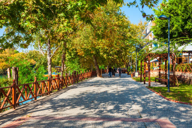 istock Promenade near Manavgat river, Turkey 1206463309