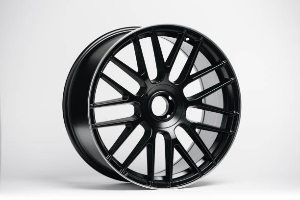 istock Car metal disc rim isolated on white background 1206463622