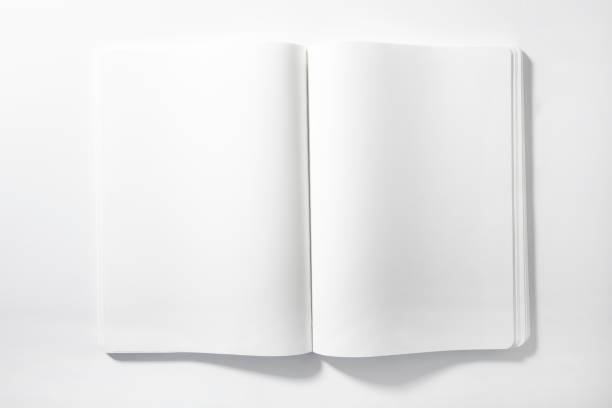 vuoto apri blocco note - book photo album publication open foto e immagini stock