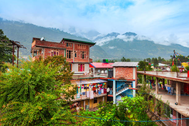 istock Mall main street in Manali, India 1206471854