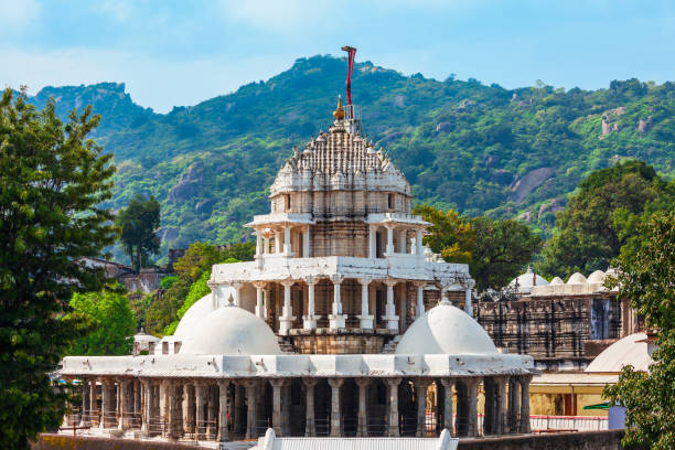 Dilwara or Delvada Temples, Mount Abu Dilwara or Delvada Temples are Jain temples in Mount Abu, a hill station in Rajasthan state, India jainism photos stock pictures, royalty-free photos & images