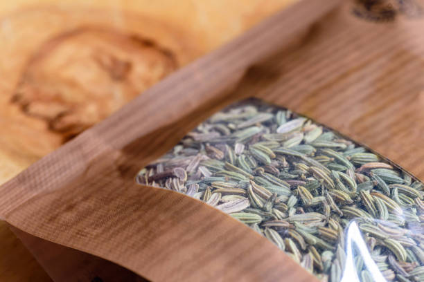 istock fennel seeds in paper packaging ready to be brewed as tea 1206478621