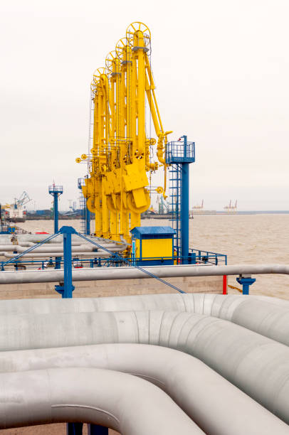 istock Oil terminal in the seaport. 1206478857