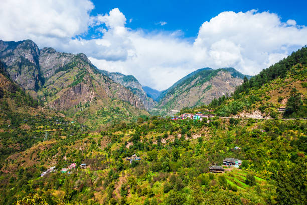 istock Himalaya mountains landscape, Parvati valley 1206479689
