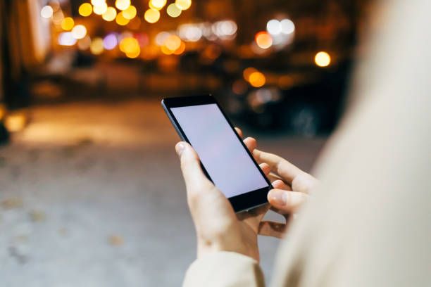istock Close-up of female hands using mobile phone 1206479997