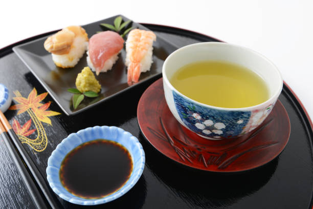 Delicious Japanese cuisine sushi on the plate