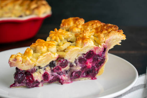 istock Blueberry Lavender Honey Pie 1206495216
