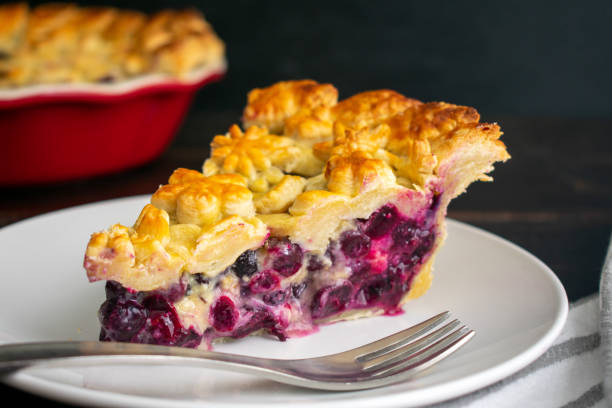 istock Blueberry Lavender Honey Pie 1206495227