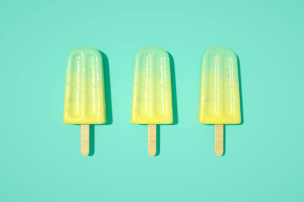 istock Ice cream stick, Popsicle, Minimal summer concept. 1206495311