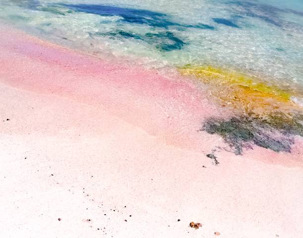 istock Pink sand beach at Balos Bay, Crete 1206502959
