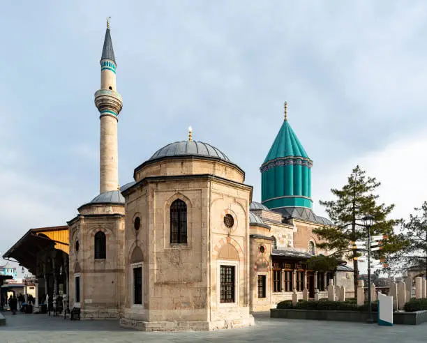 The tomb of the philosopher rumi, which also expresses tolerance, peace, human love and love of god in his poems, which is also used as a museum.