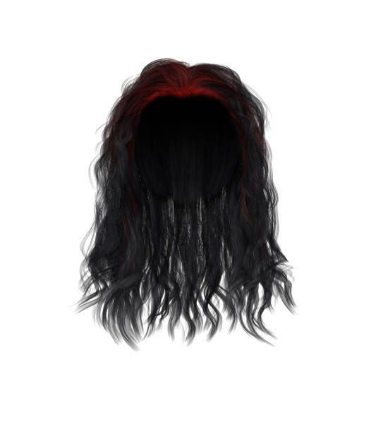 Hair For Woman isolated on White 3D Rendering
