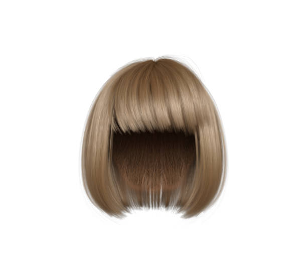 istock Hair For Woman isolated on White 3D Rendering 1206505786