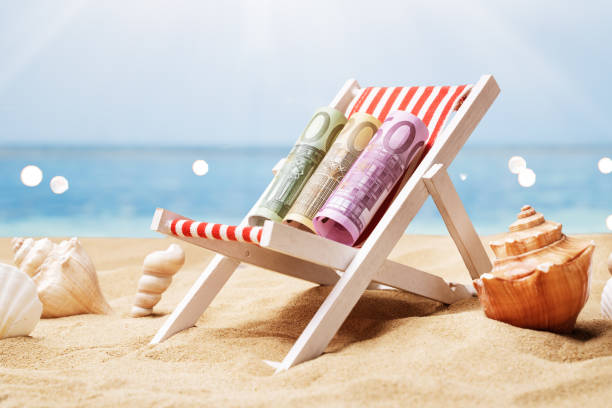 istock Euro Banknotes On Deck Chair 1206507465