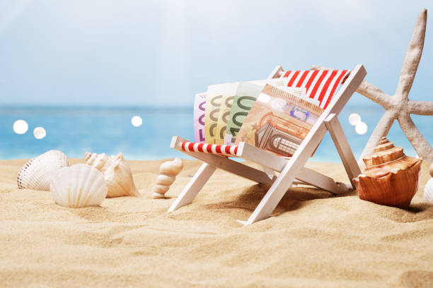 istock Euro Banknotes On Deck Chair 1206507466