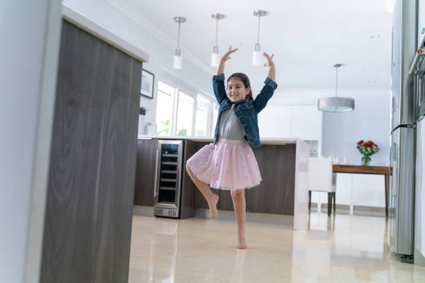istock Little hispanic ballerina 1206509769