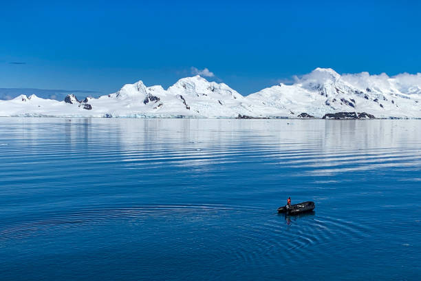 istock Boating in the Antarctic peninsula 1206516286