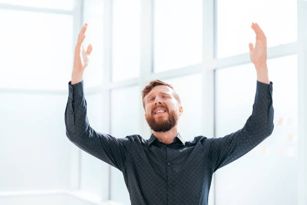 istock happy young business men showing its success 1206520071