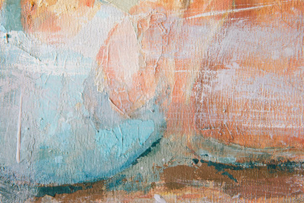 istock Oil painting texture imitation 1206521116