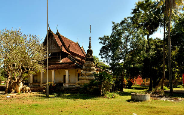 istock View of the modern Ek Phnom temple, Battambang 1206523382