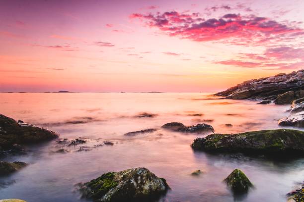istock Norwegian ocean landscape in sunset, Tananger, Stavanger, Norway 1206524701