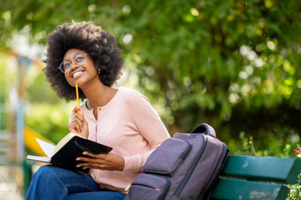 istock female college student thinking outside with bag and book 1206532418