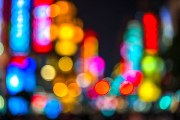 istock Shanghai, China - February 13, 2018: Neon signs lit on Nanjing Road. 1206539706
