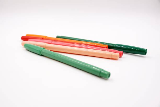 istock Set of colouring felt tip marker pens 1206540619